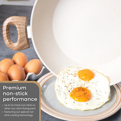 28cm Non-Stick Sauté Pan with Glass Lid, Nuovva