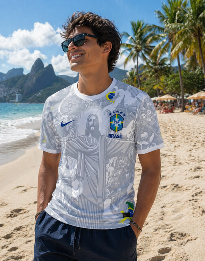Brazil Jesus jersey 2026, Brazil white special edition jersey