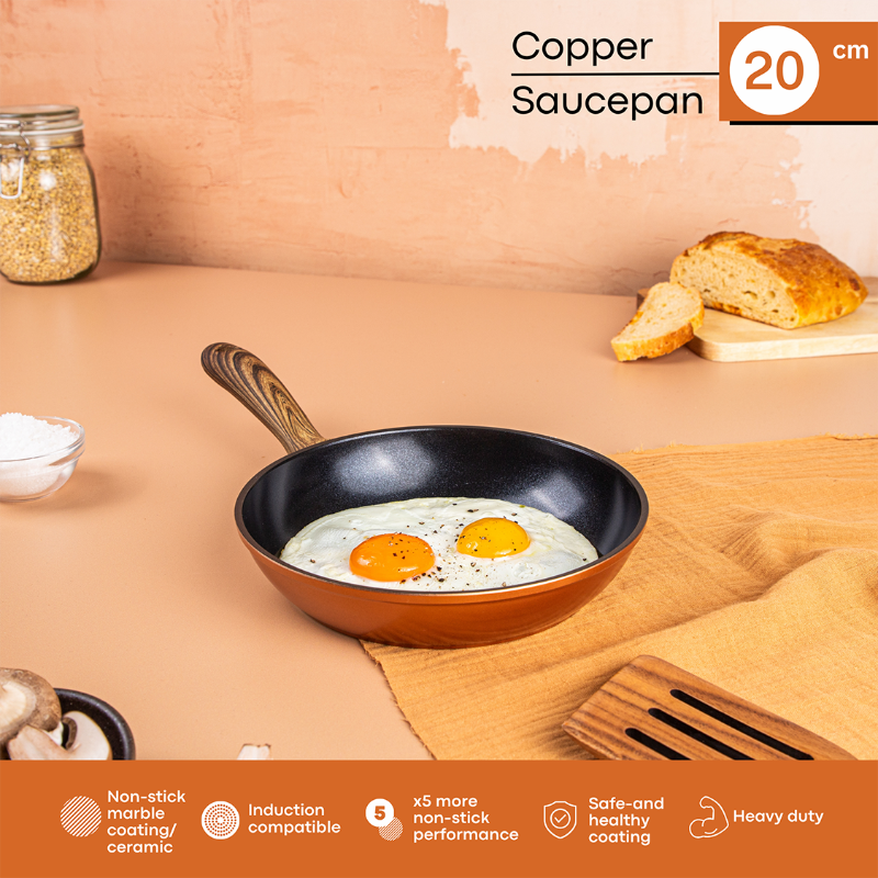 Induction Non-Stick Frying Pan (18cm, 20cm & 26cm), Nuovva