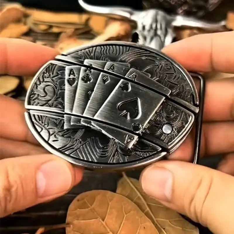 Essantials | Metal Oval Cowboys Belt Buckle