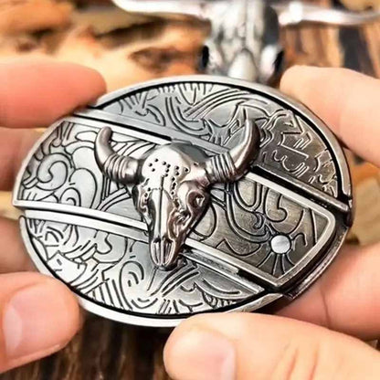 Essantials | Metal Oval Cowboys Belt Buckle