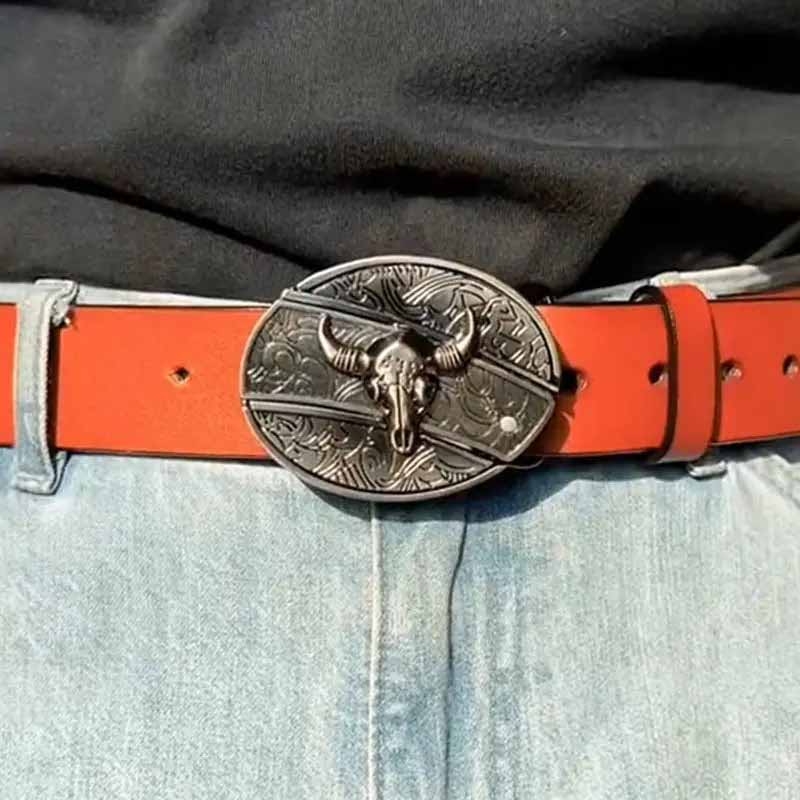 Essantials | Metal Oval Cowboys Belt Buckle