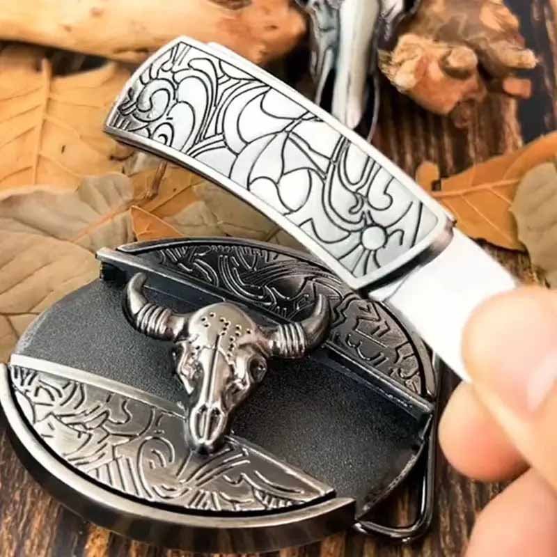 Essantials | Metal Oval Cowboys Belt Buckle
