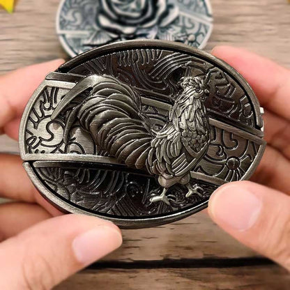 Essantials | Metal Oval Cowboys Belt Buckle