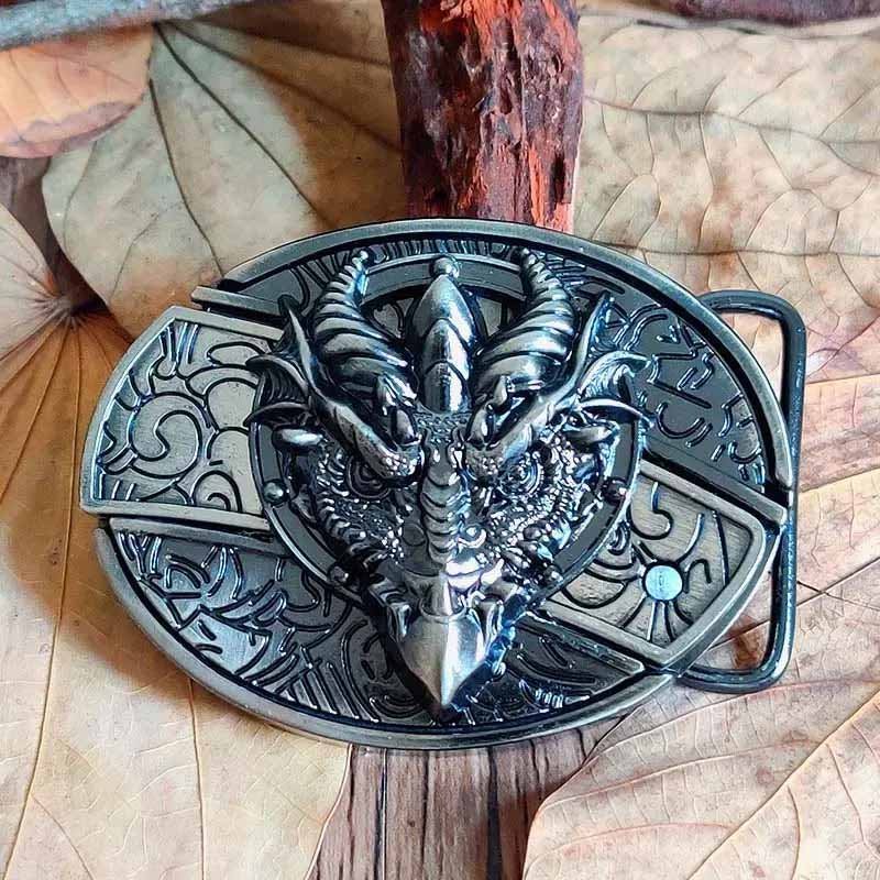 Essantials | Metal Oval Cowboys Belt Buckle