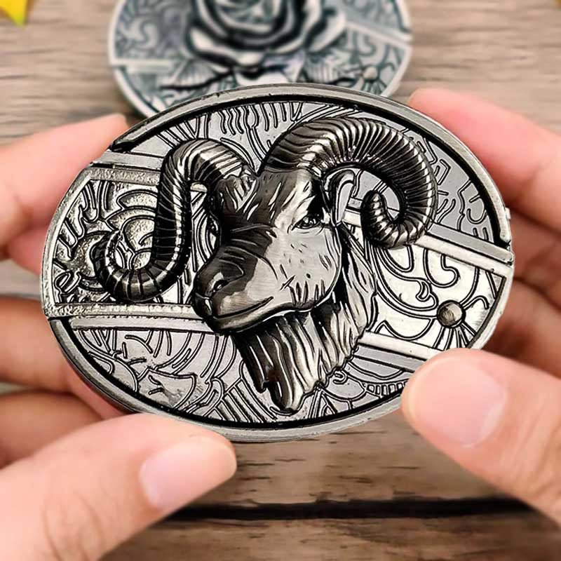 Essantials | Metal Oval Cowboys Belt Buckle