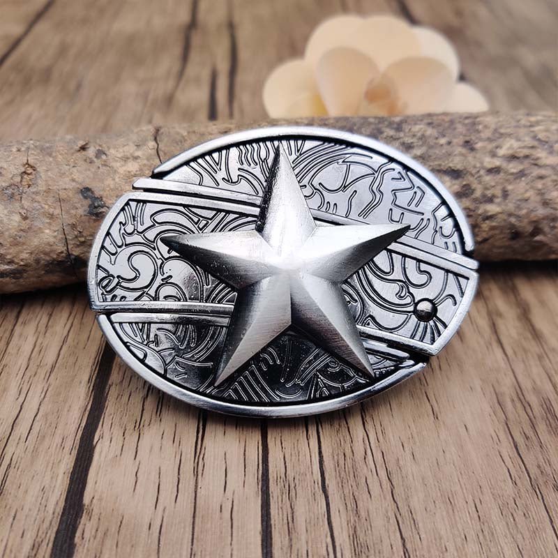 Essantials | Metal Oval Cowboys Belt Buckle