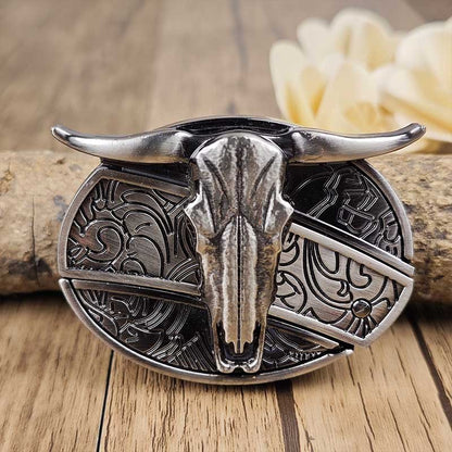 Essantials | Metal Oval Cowboys Belt Buckle
