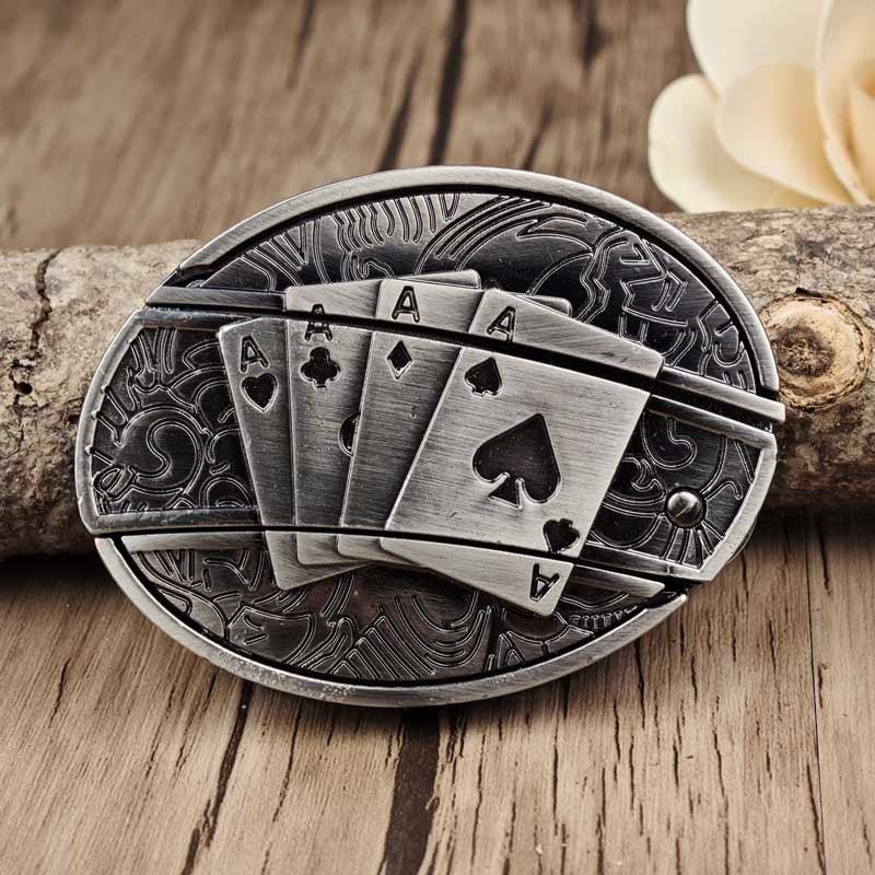Essantials | Metal Oval Cowboys Belt Buckle