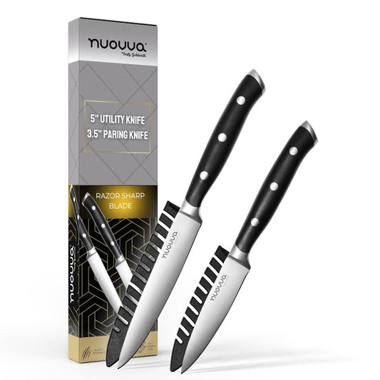 2-Piece Stainless Steel Paring and Utility Knife Set, Nuovva